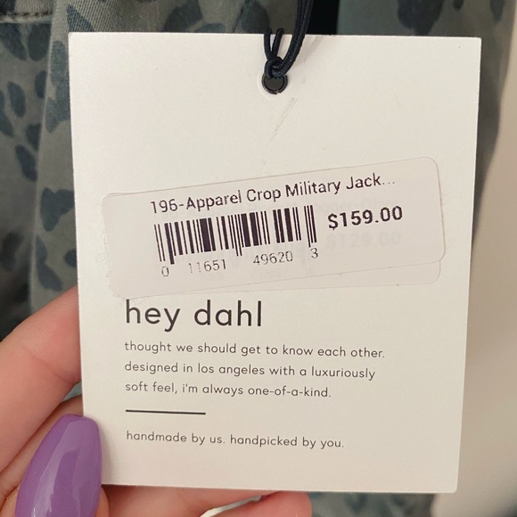 [NWT] BELLA DAHL | Crop Military Jacket - Picture 8 of 9